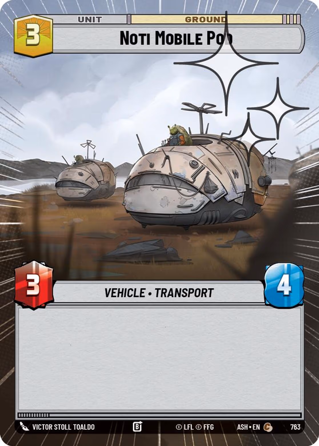Noti Mobile Pod ASH-763 Hyperspace Foil Star Wars Unlimited card