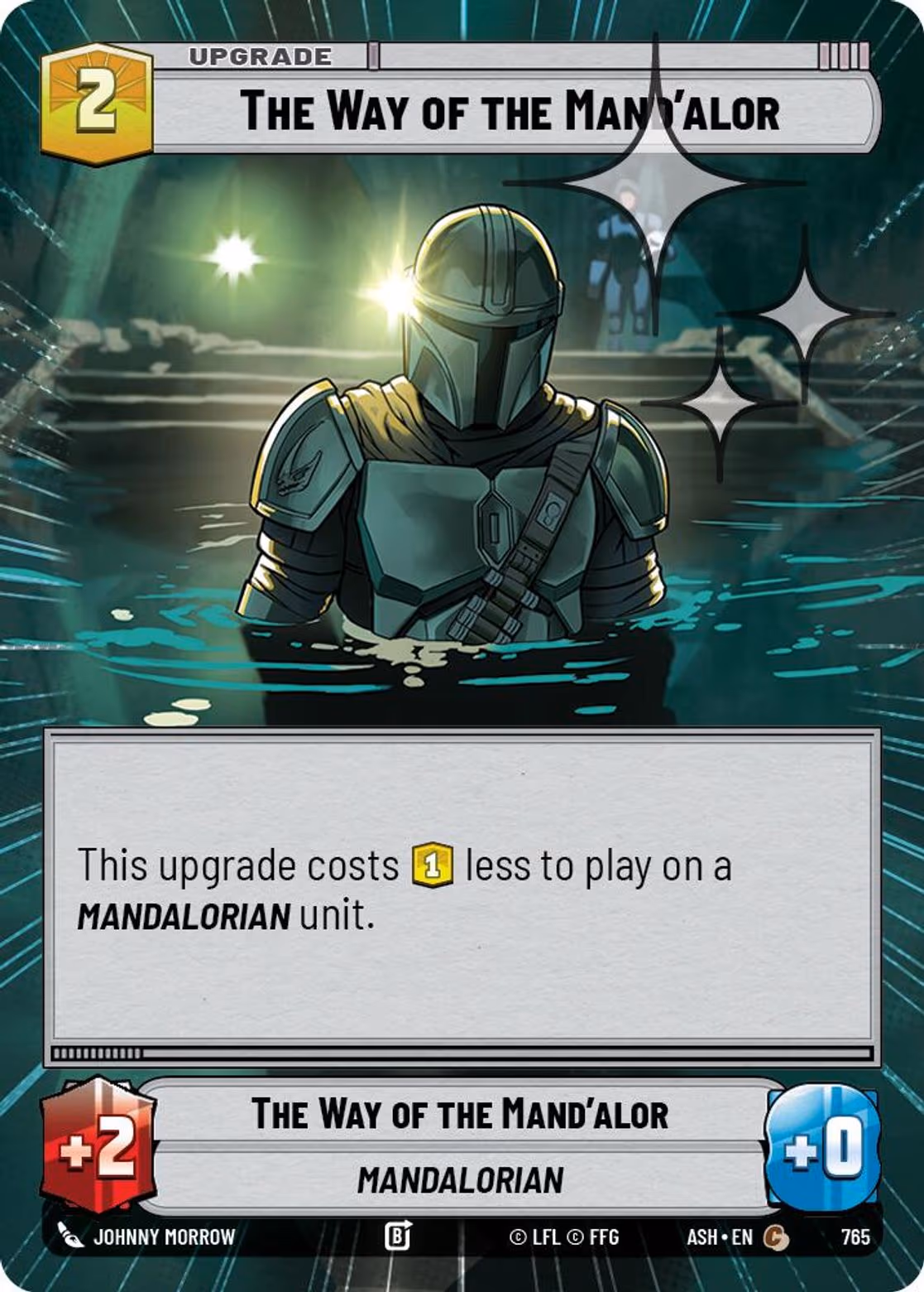 The Way of the Mand'alor ASH-765 Hyperspace Foil Star Wars Unlimited card