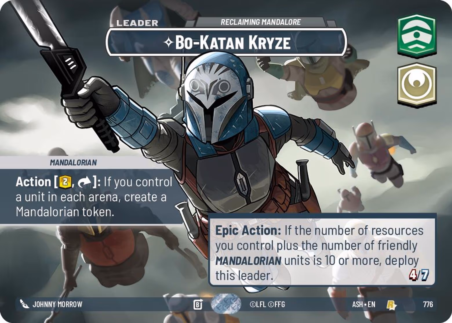 Bo-Katan Kryze - Reclaiming Mandalore ASH-776 Showcase Star Wars Unlimited card