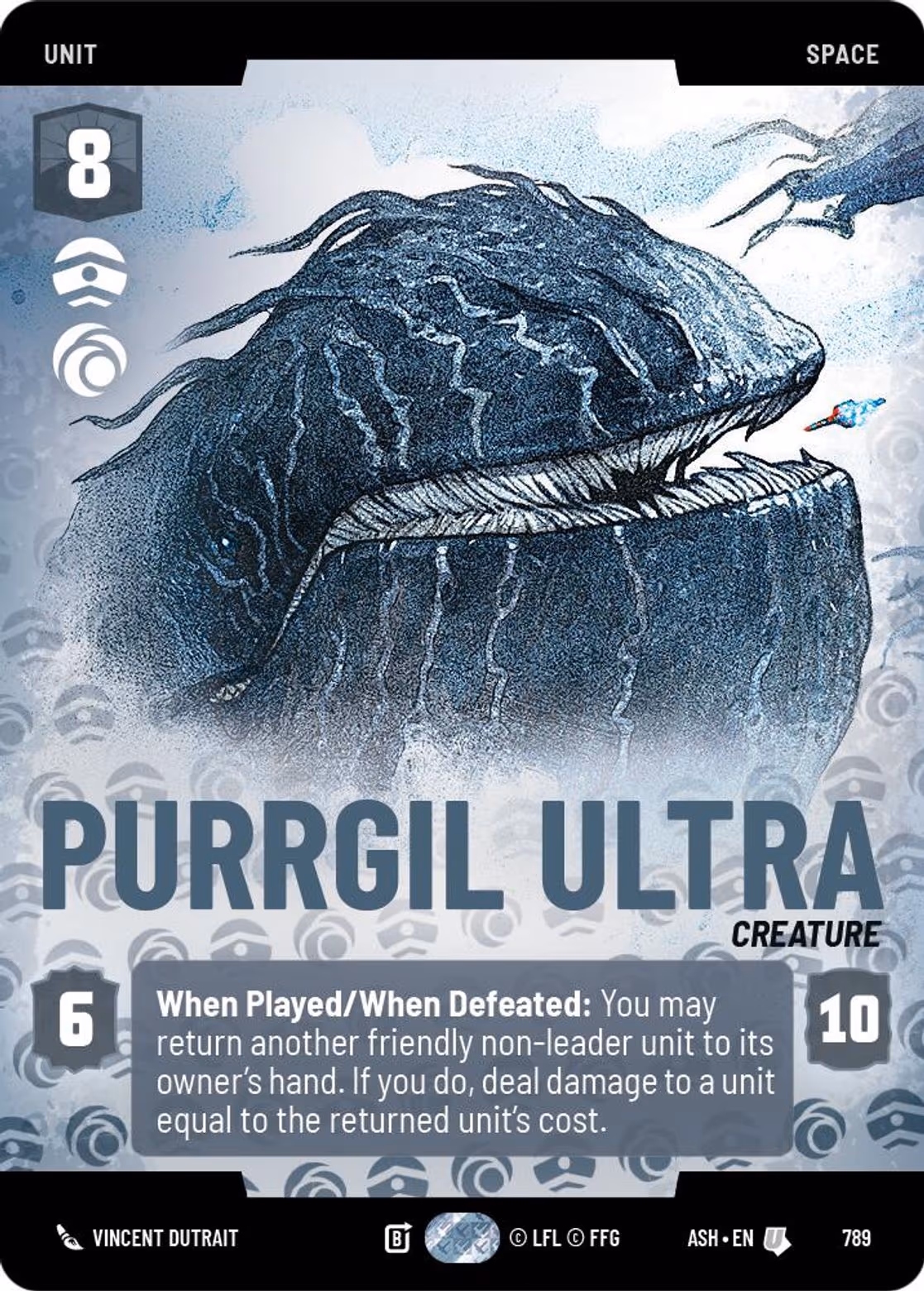 Purrgil Ultra ASH-789 Prestige Star Wars Unlimited card