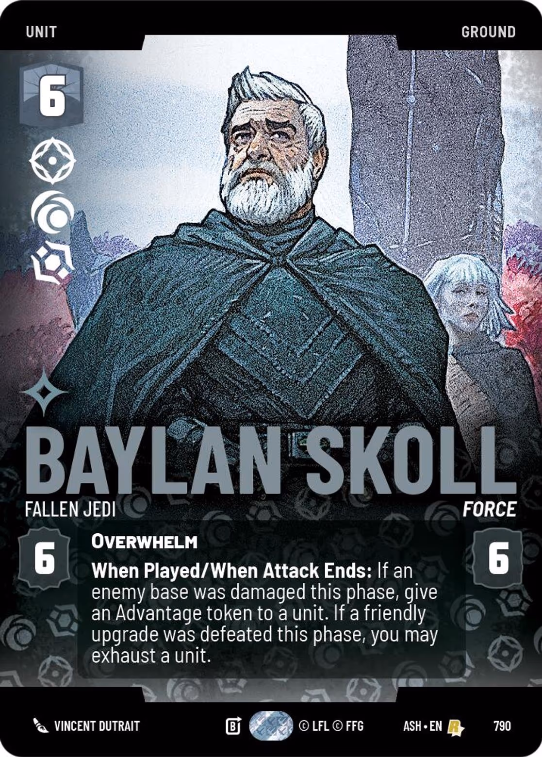 Baylan Skoll - Fallen Jedi ASH-790 Prestige Star Wars Unlimited card