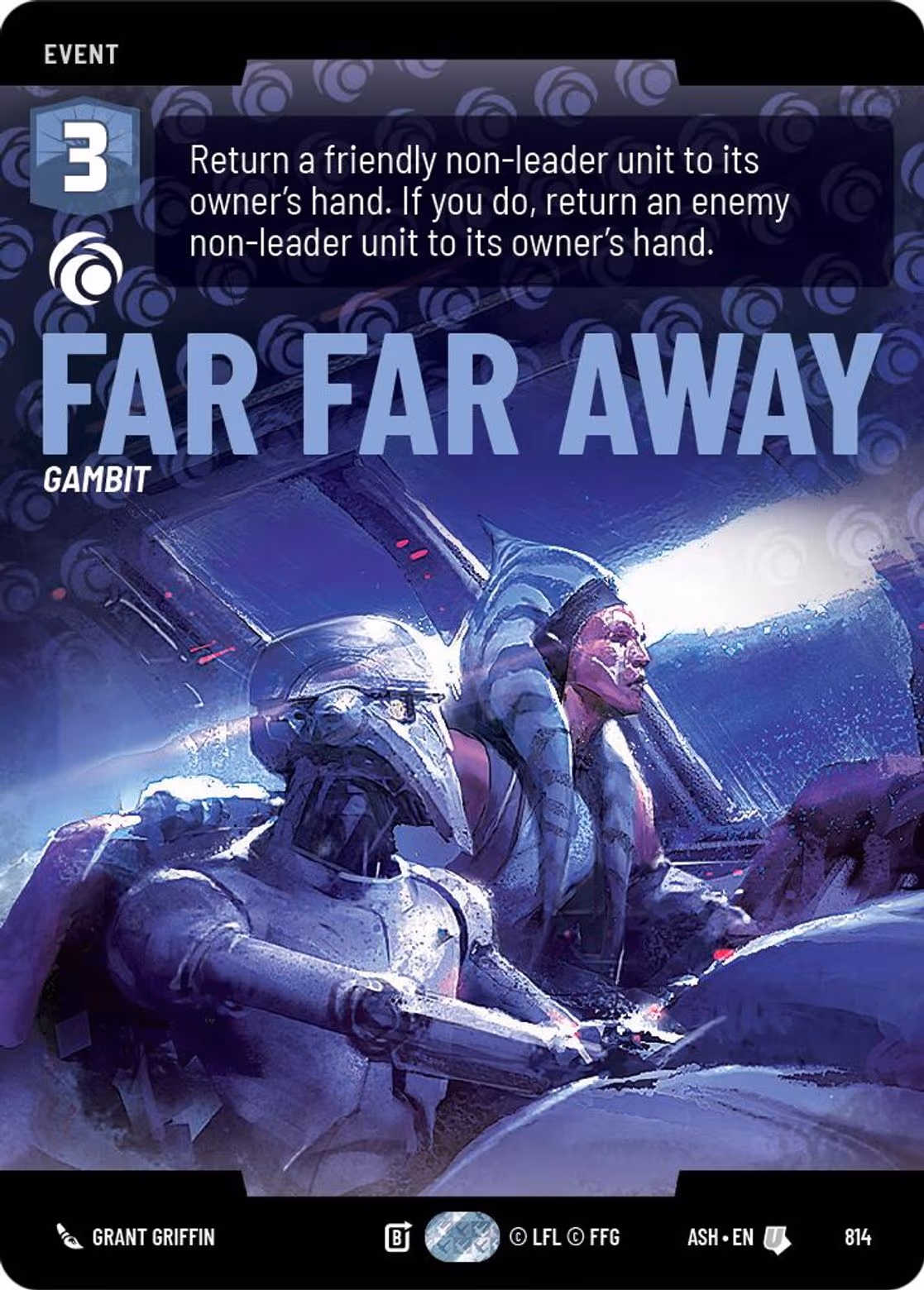 Far Far Away ASH-814 Prestige Star Wars Unlimited card