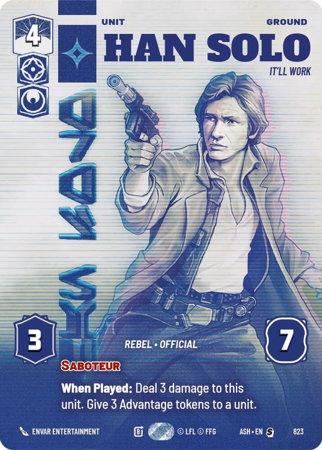 Han Solo - It'll Work ASH-823 Prestige Star Wars Unlimited card