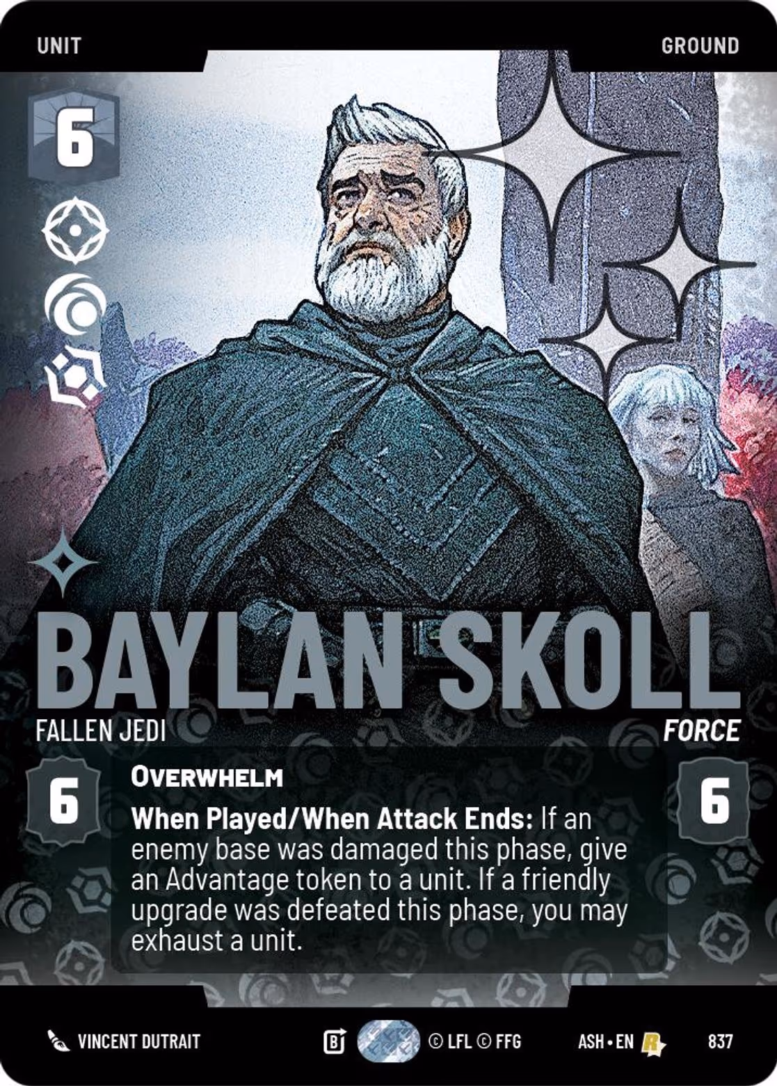 Baylan Skoll - Fallen Jedi ASH-837 Prestige Foil Star Wars Unlimited card