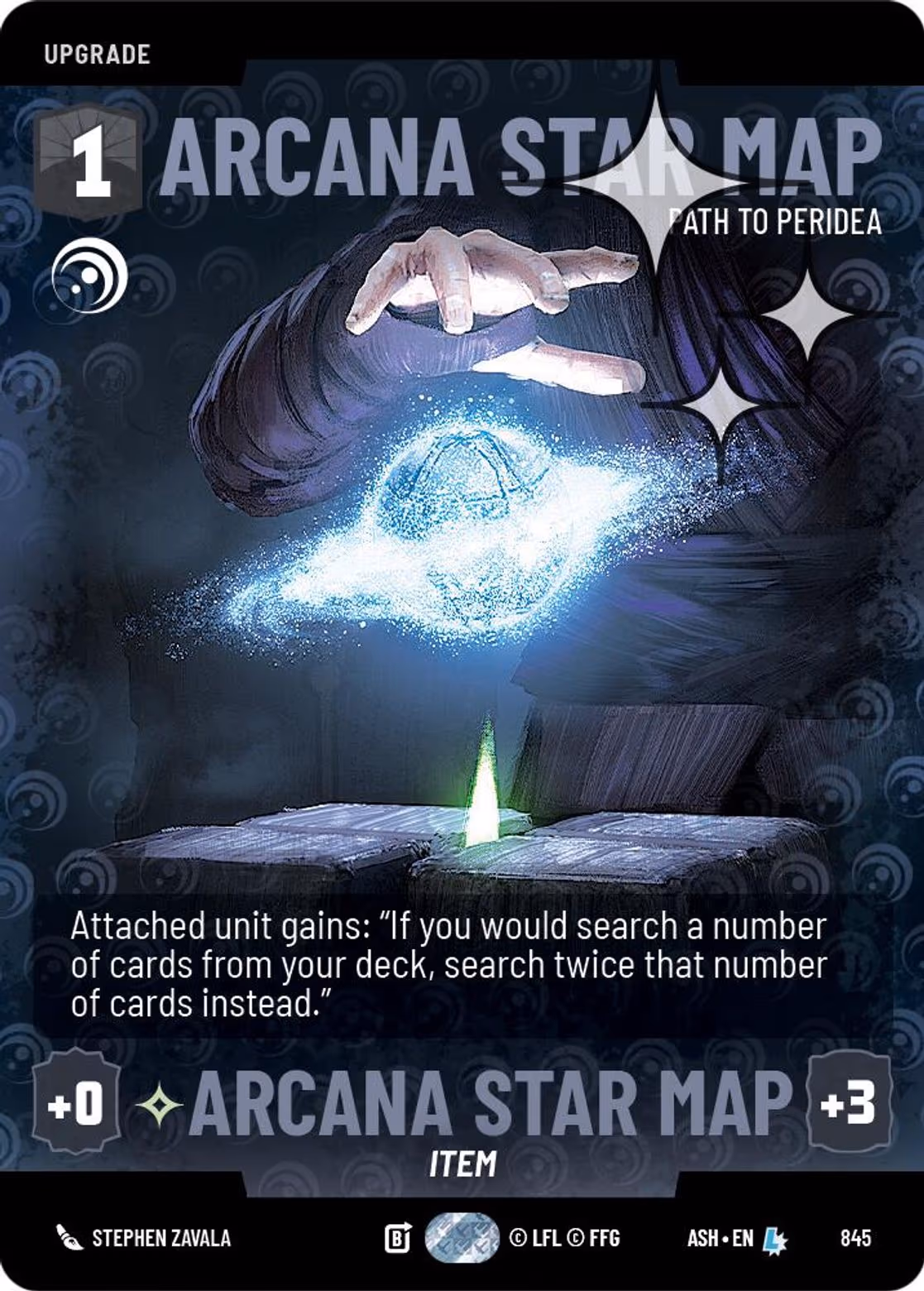 Arcana Star Map - Path to Peridea ASH-845 Prestige Foil Star Wars Unlimited card