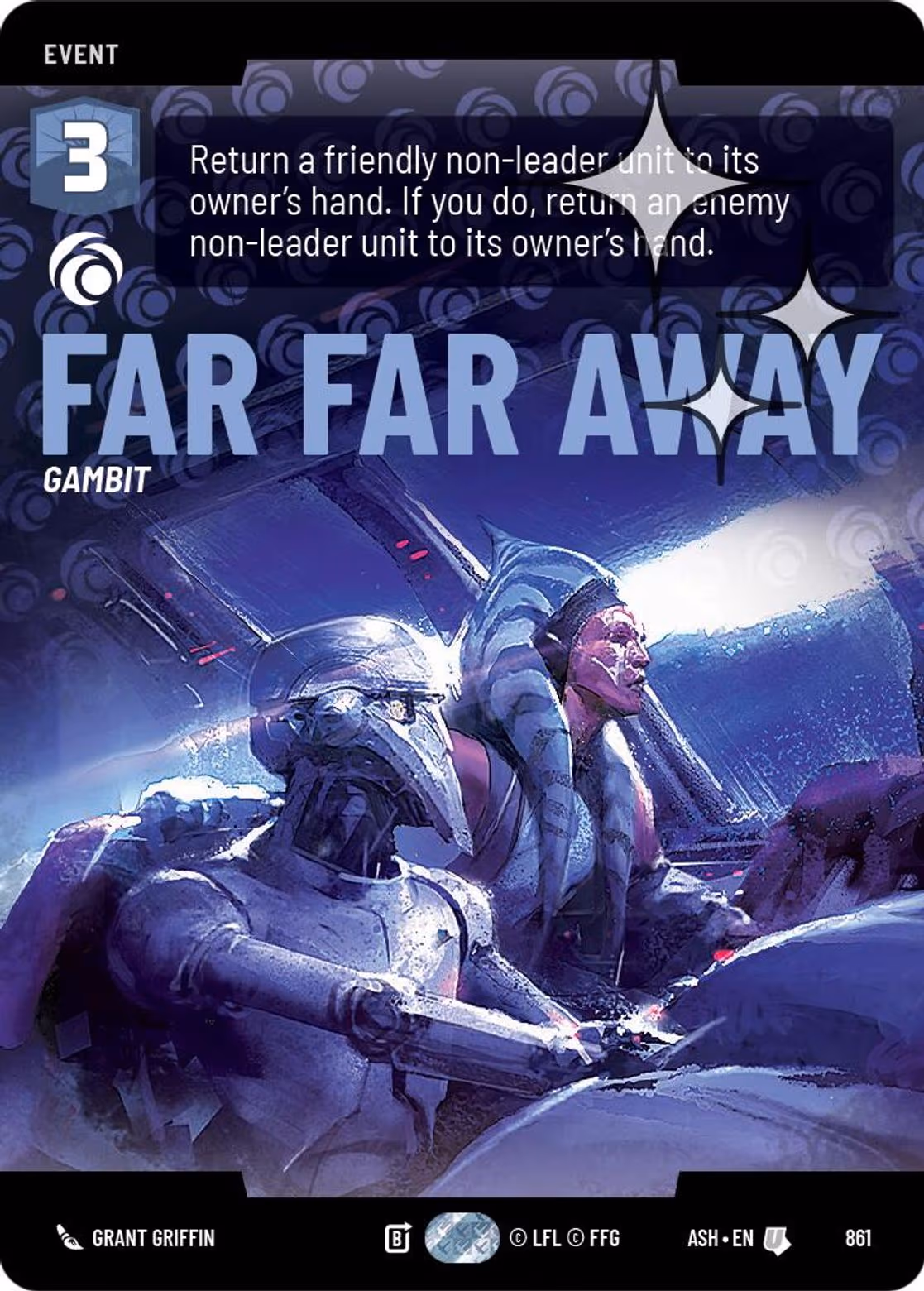 Far Far Away ASH-861 Prestige Foil Star Wars Unlimited card