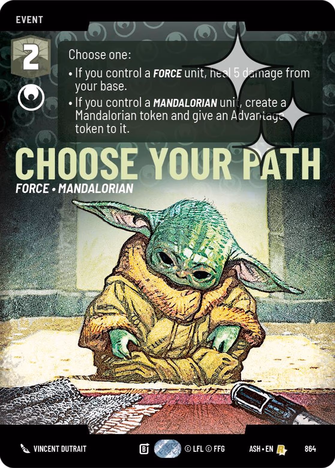 Choose Your Path ASH-864 Prestige Foil Star Wars Unlimited card