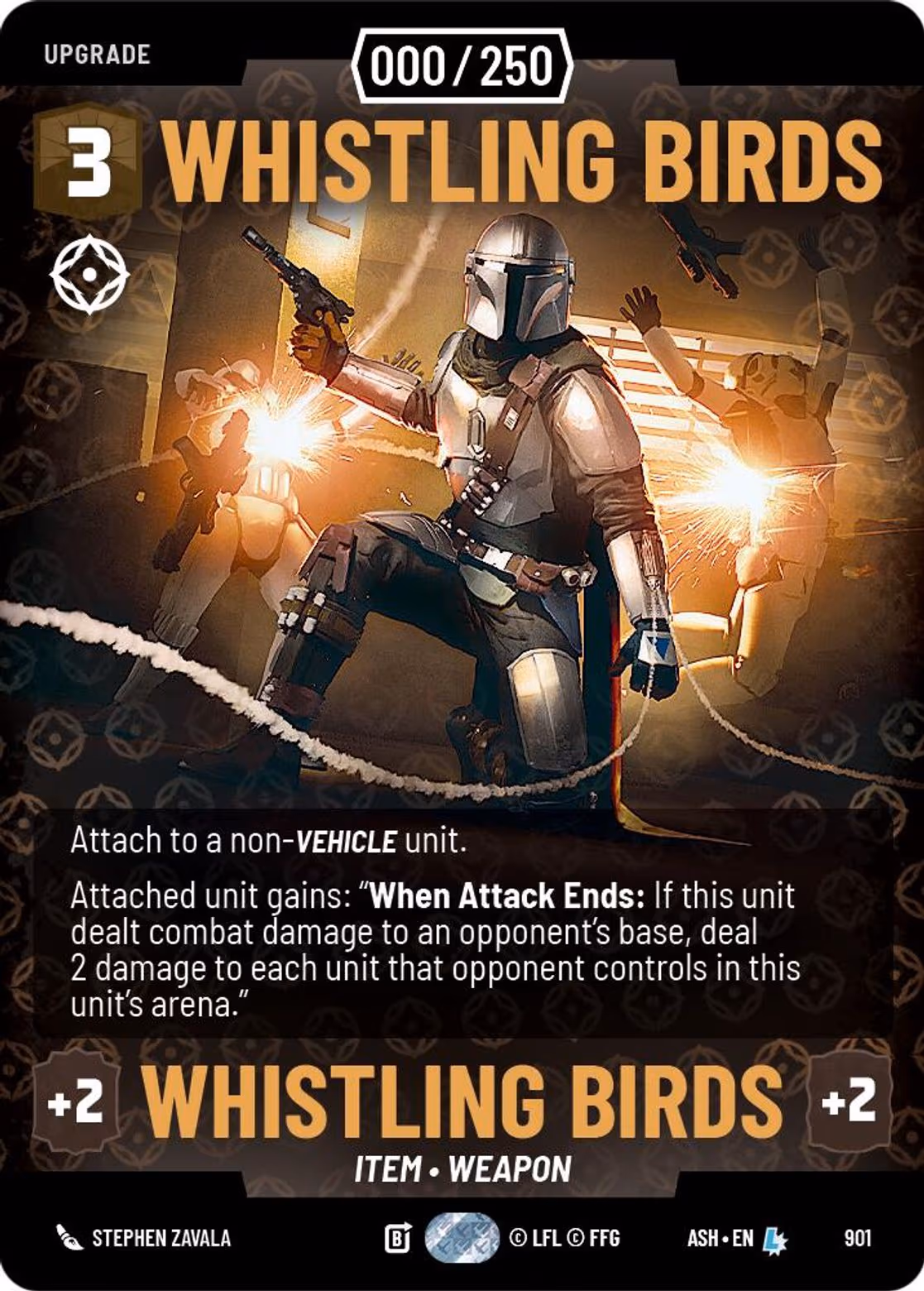 Whistling Birds ASH-901 Prestige Serialized Star Wars Unlimited card