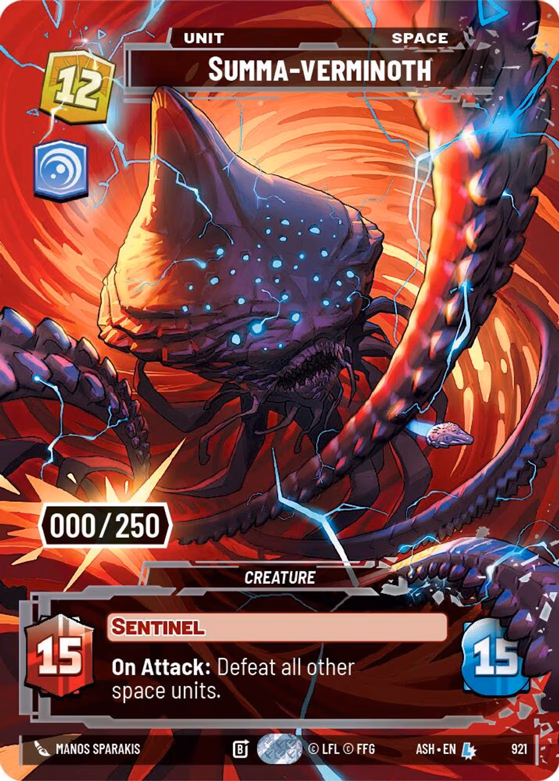 Summa-verminoth ASH-921 Prestige Serialized Star Wars Unlimited card