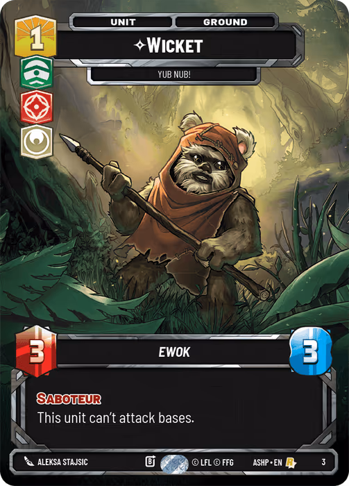 Wicket - Yub Nub! ASHOP-003 Star Wars Unlimited card