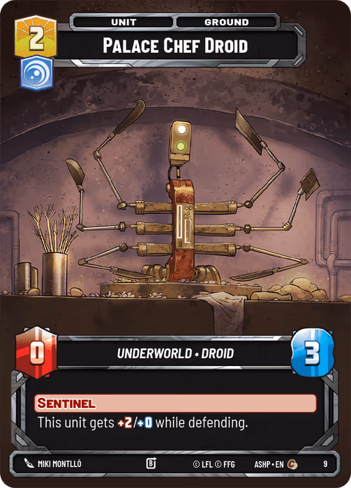 Palace Chef Droid ASHOP-009 Star Wars Unlimited card