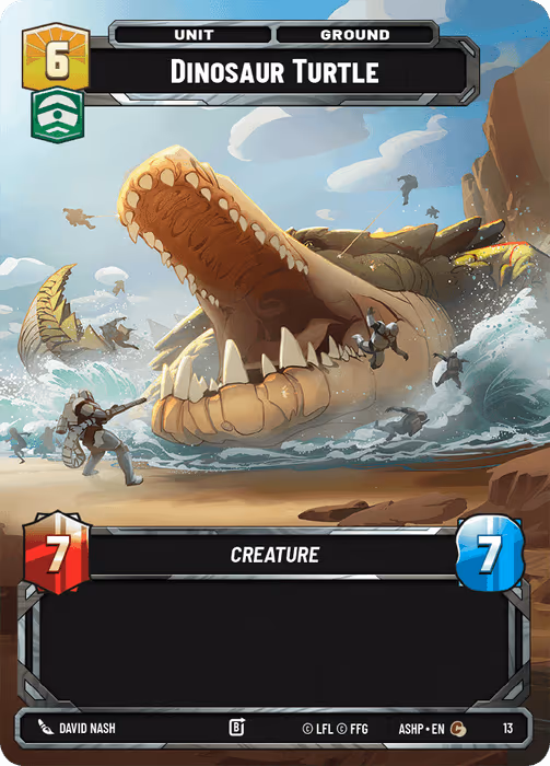 Dinosaur Turtle ASHOP-013 Star Wars Unlimited card