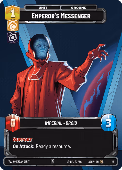 Emperor's Messenger ASHOP-016 Star Wars Unlimited card