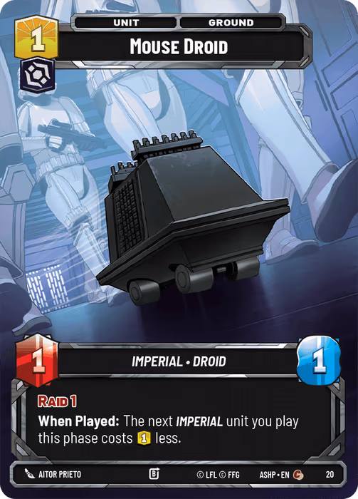 Mouse Droid ASHOP-020 Star Wars Unlimited card
