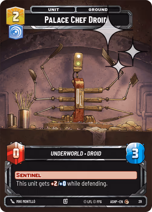 Palace Chef Droid ASHOP-029 OP Promo Foil Star Wars Unlimited card