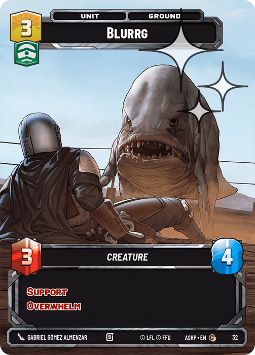 Blurrg ASHOP-032 OP Promo Foil Star Wars Unlimited card