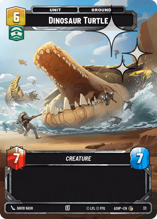 Dinosaur Turtle ASHOP-033 OP Promo Foil Star Wars Unlimited card