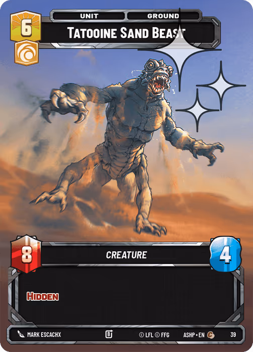 Tatooine Sand Beast ASHOP-039 OP Promo Foil Star Wars Unlimited card