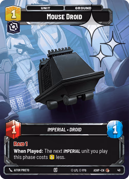 Mouse Droid ASHOP-040 OP Promo Foil Star Wars Unlimited card