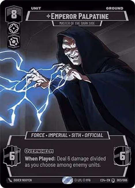 Emperor Palpatine - Master of the Dark Side C24-003 Star Wars Unlimited card