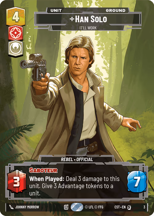 Han Solo - It'll Work CST-003 Star Wars Unlimited card