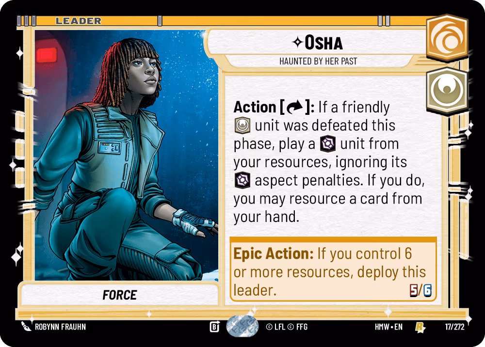 Osha - Haunted by Her Past HMW-017 Star Wars Unlimited card