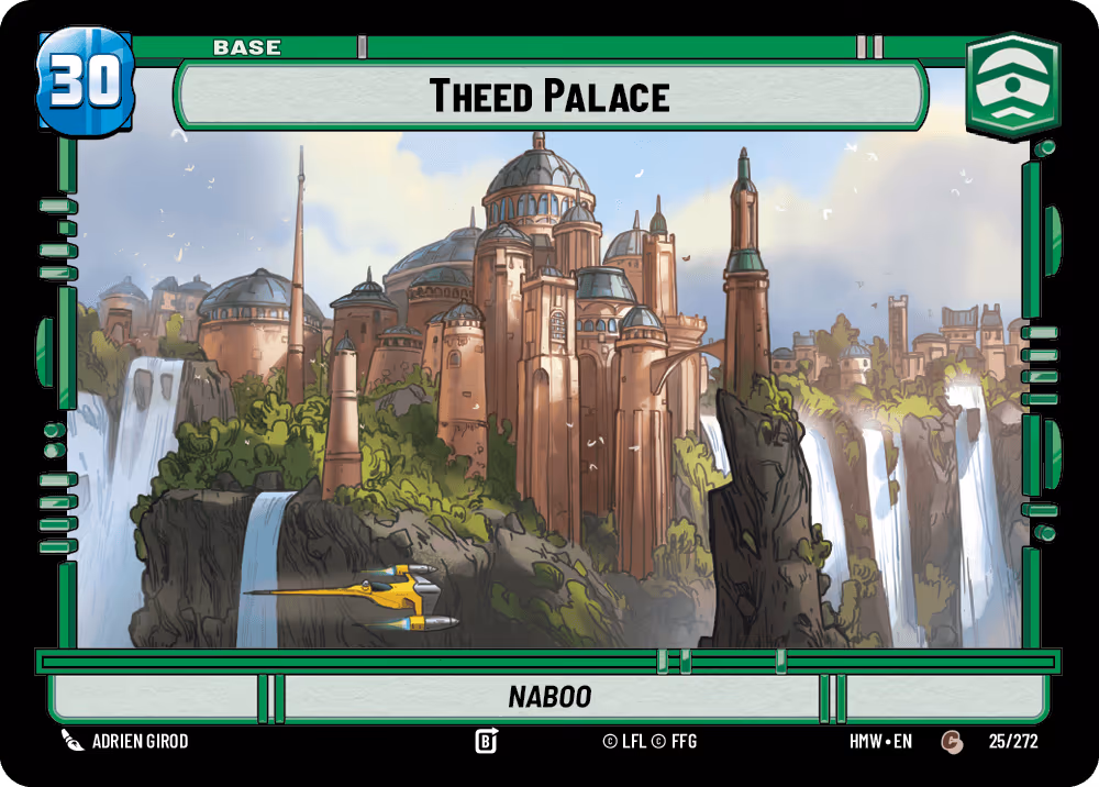 Theed Palace - Naboo HMW-025 Star Wars Unlimited card