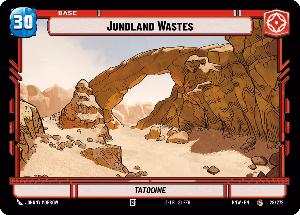 Jundland Wastes - Tatooine HMW-028 Star Wars Unlimited card