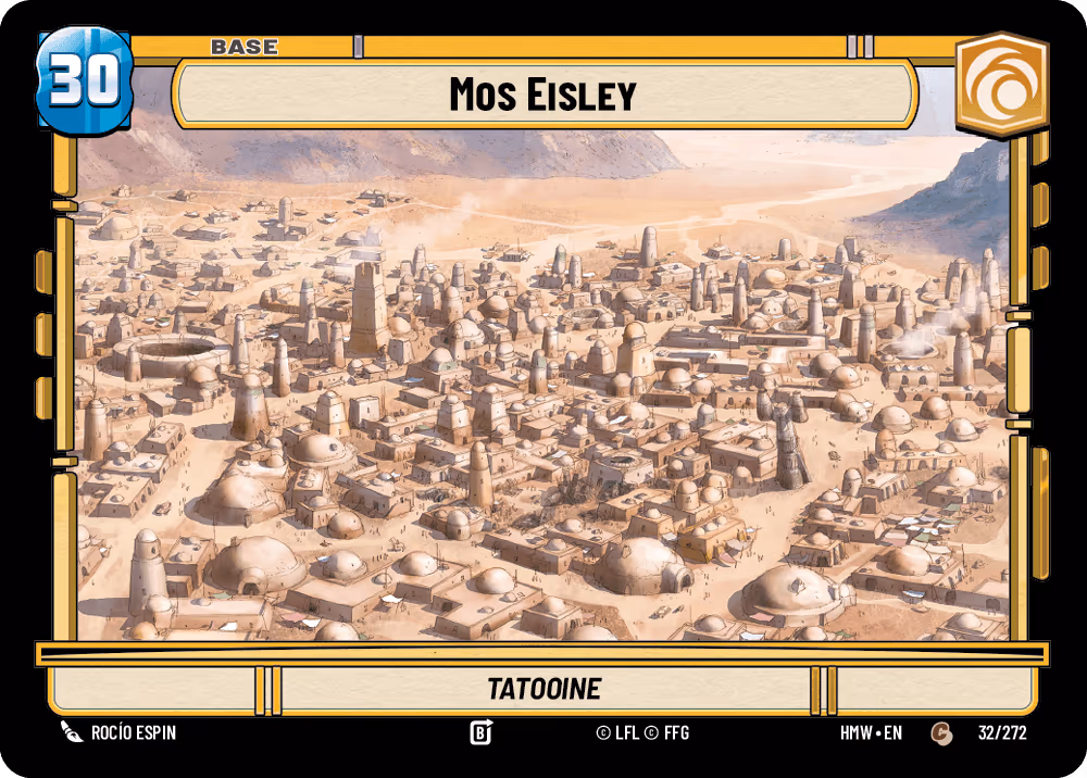Mos Eisley - Tatooine HMW-032 Star Wars Unlimited card