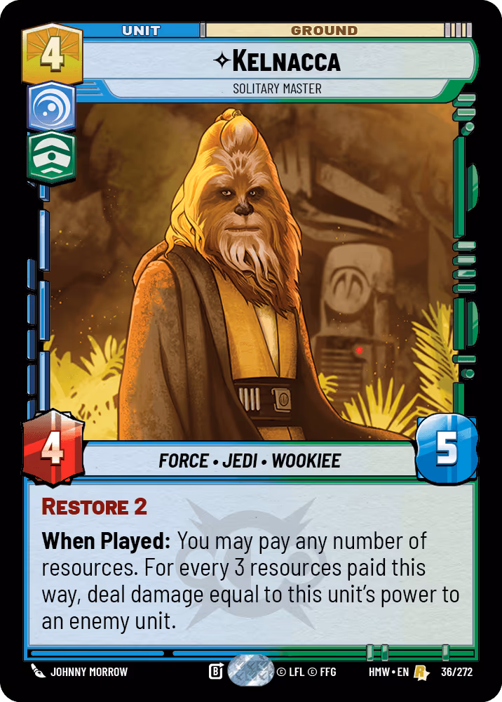 Kelnacca - Solitary Master HMW-036 Star Wars Unlimited card