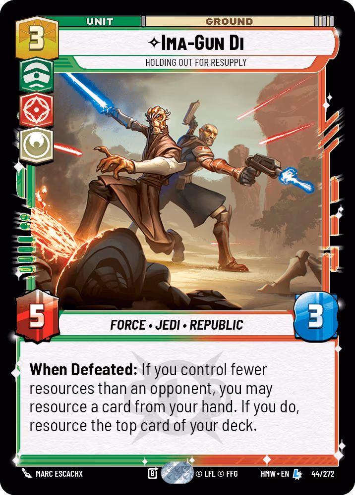 Ima-Gun Di - Holding out for Resupply HMW-044 Star Wars Unlimited card
