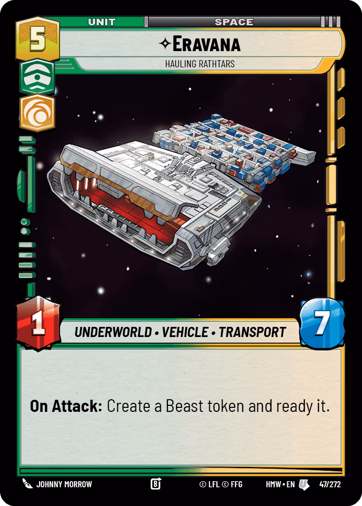 Eravana - Hauling Rathtars HMW-047 Star Wars Unlimited card