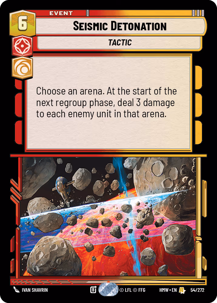 Seismic Detonation HMW-054 Star Wars Unlimited card