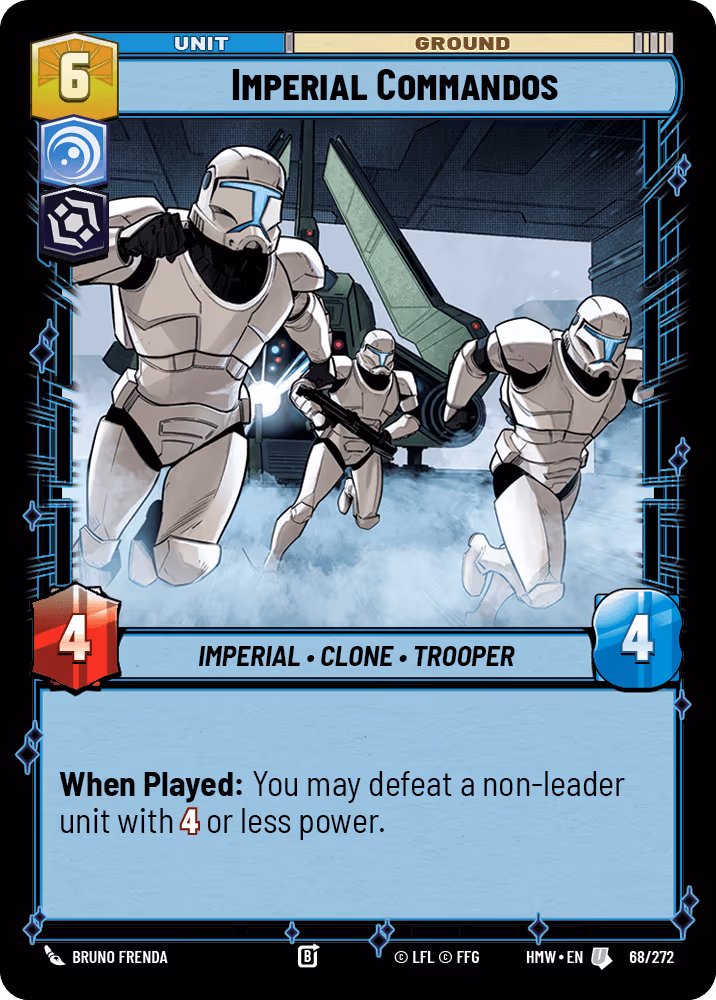 Imperial Commandos HMW-068 Star Wars Unlimited card