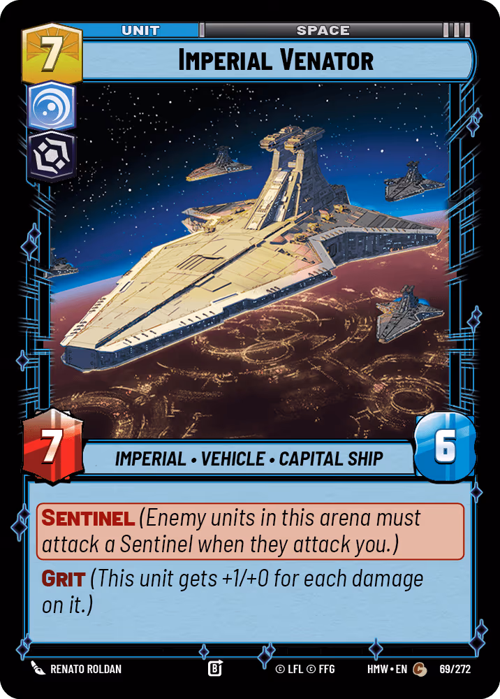 Imperial Venator HMW-069 Star Wars Unlimited card