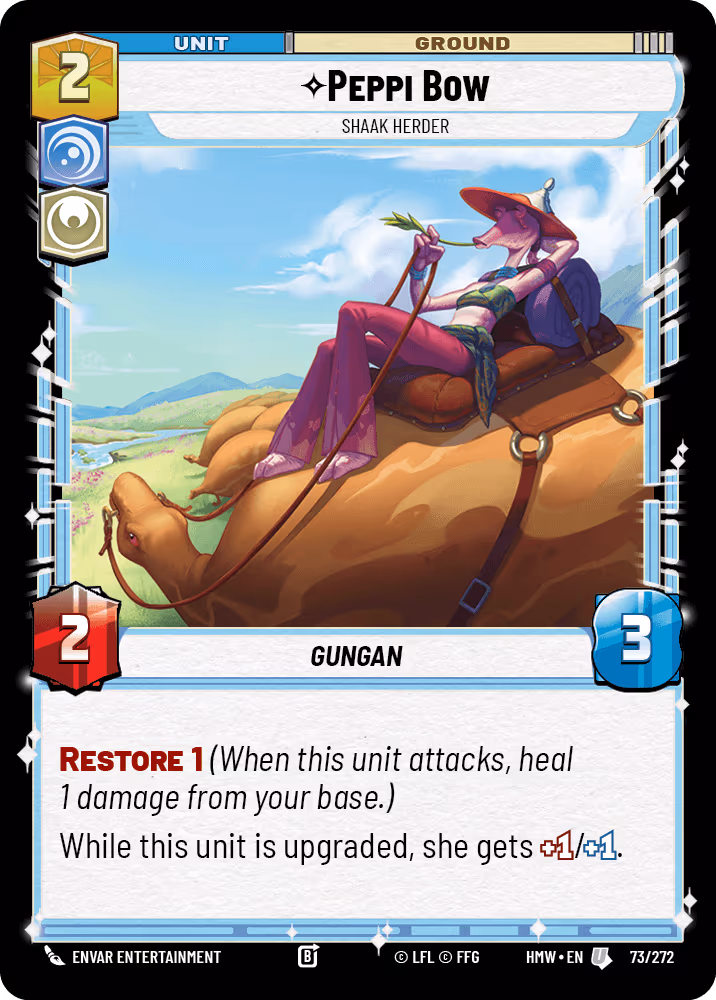 Peppi Bow - Shaak Herder HMW-073 Star Wars Unlimited card
