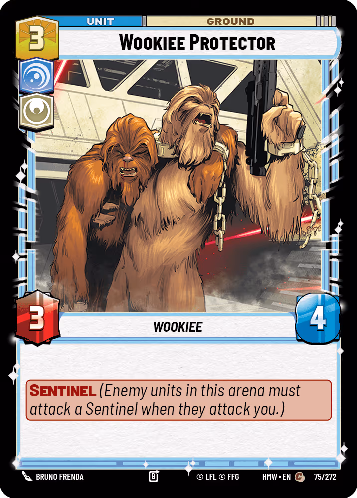 Wookiee Protector HMW-075 Star Wars Unlimited card