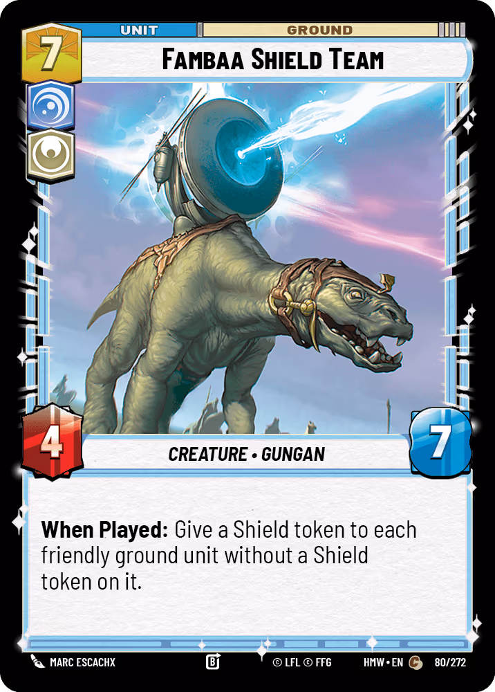 Fambaa Shield Team HMW-080 Star Wars Unlimited card