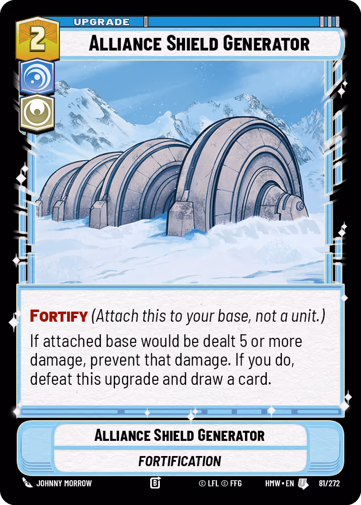 Alliance Shield Generator HMW-081 Star Wars Unlimited card