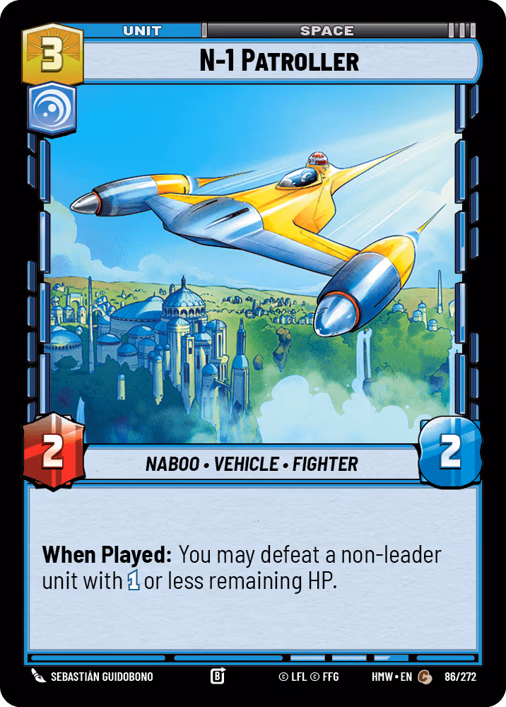 N-1 Patroller HMW-086 Star Wars Unlimited card