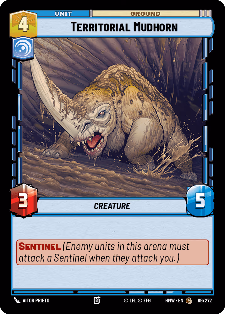 Territorial Mudhorn HMW-089 Star Wars Unlimited card
