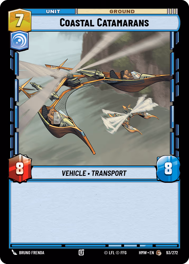 Coastal Catamarans HMW-093 Star Wars Unlimited card
