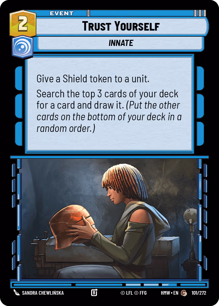 Trust Yourself HMW-101 Star Wars Unlimited card