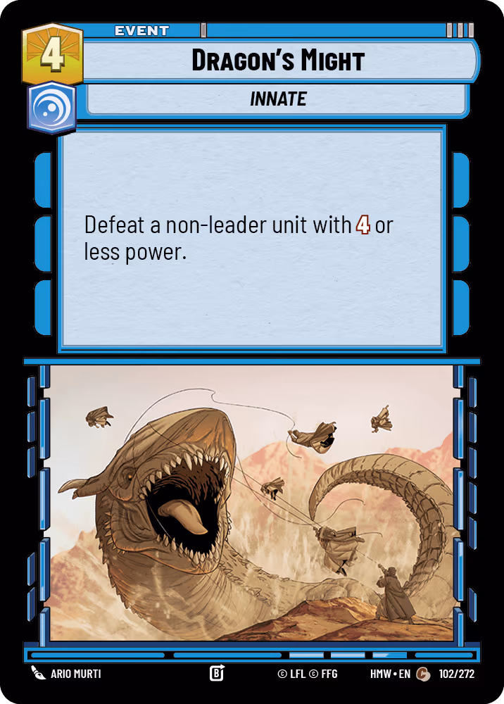Dragon's Might HMW-102 Star Wars Unlimited card