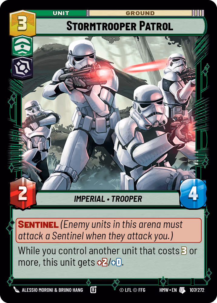 Stormtrooper Patrol HMW-107 Star Wars Unlimited card