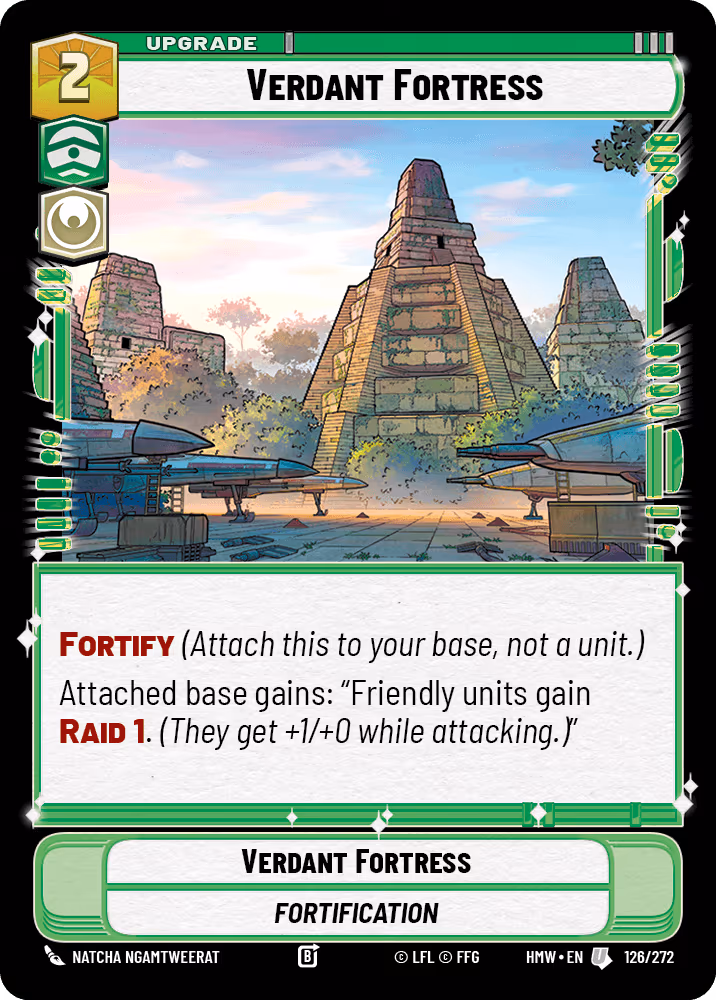 Verdant Fortress HMW-126 Star Wars Unlimited card