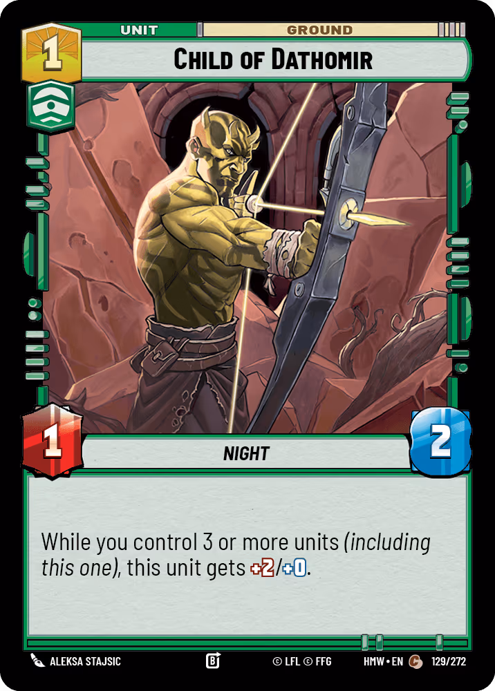 Child of Dathomir HMW-129 Star Wars Unlimited card
