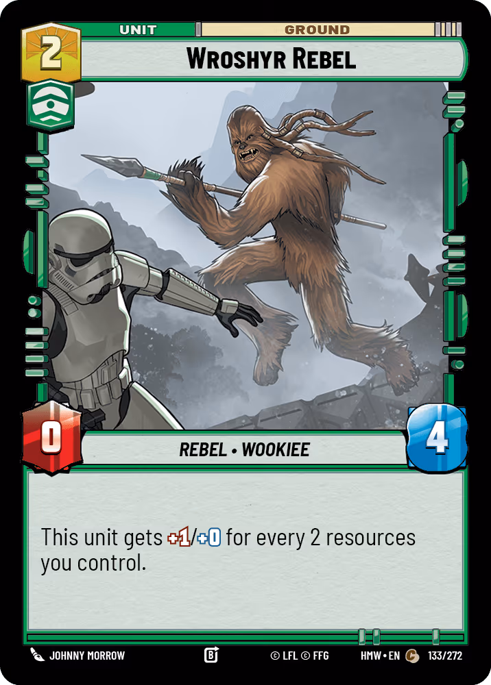Wroshyr Rebel HMW-133 Star Wars Unlimited card