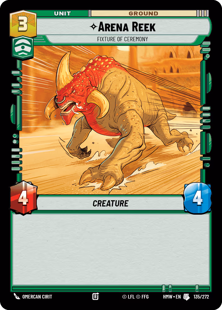Arena Reek - Fixture of Ceremony HMW-135 Star Wars Unlimited card
