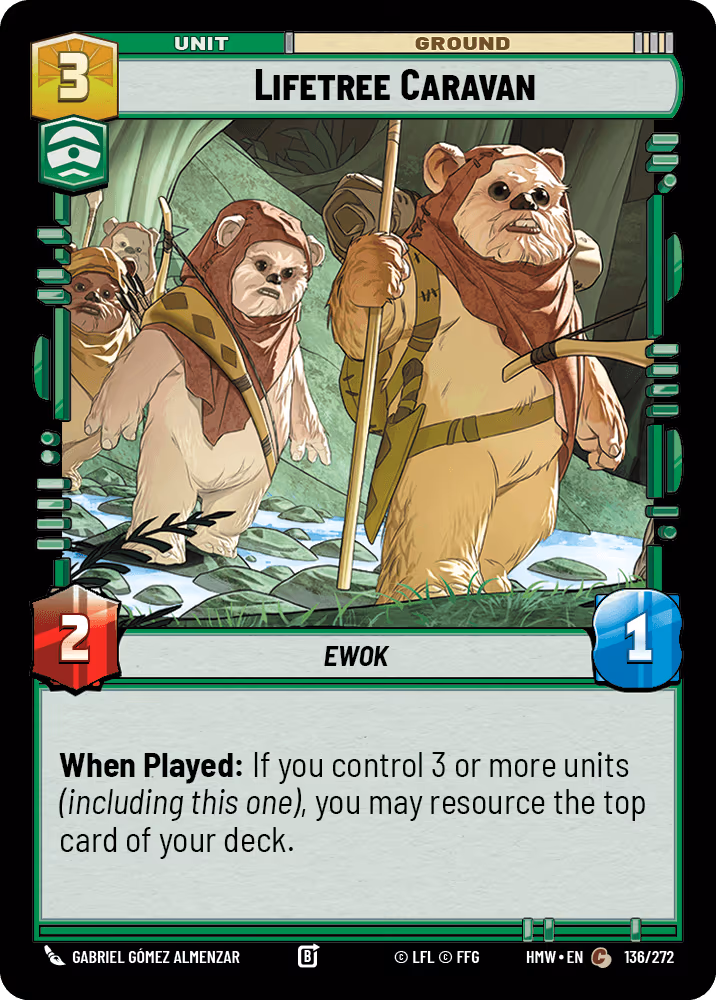 Lifetree Caravan HMW-136 Star Wars Unlimited card